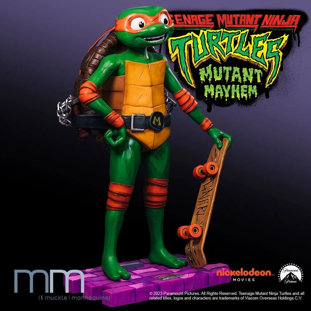 TMNT Mutant Mayhem Life-Size Statue – Michelangelo 162 cm 5