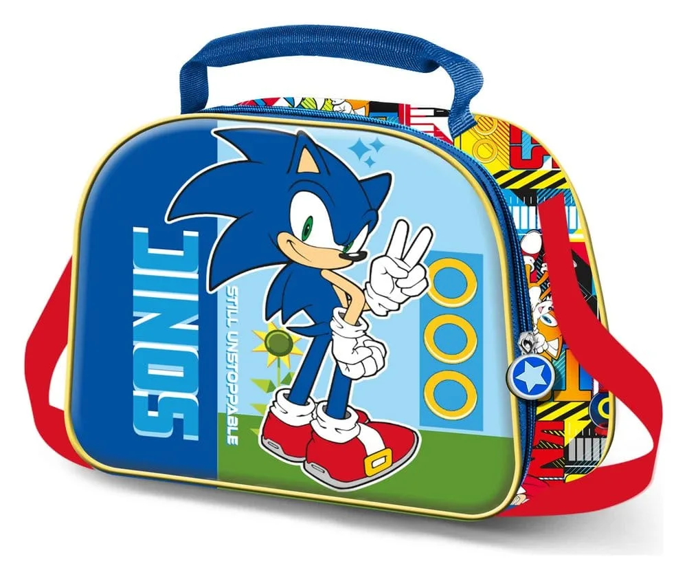 Sonic the Hedgehog Lunch Bag – Unstoppable Blue 26 x 20 x 10 cm