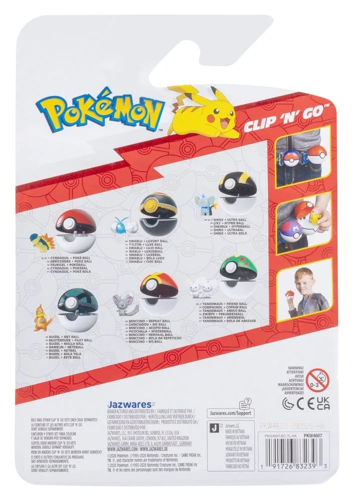 Pokémon Figure Set – Shinx and Ultra Ball Clip n Go 2