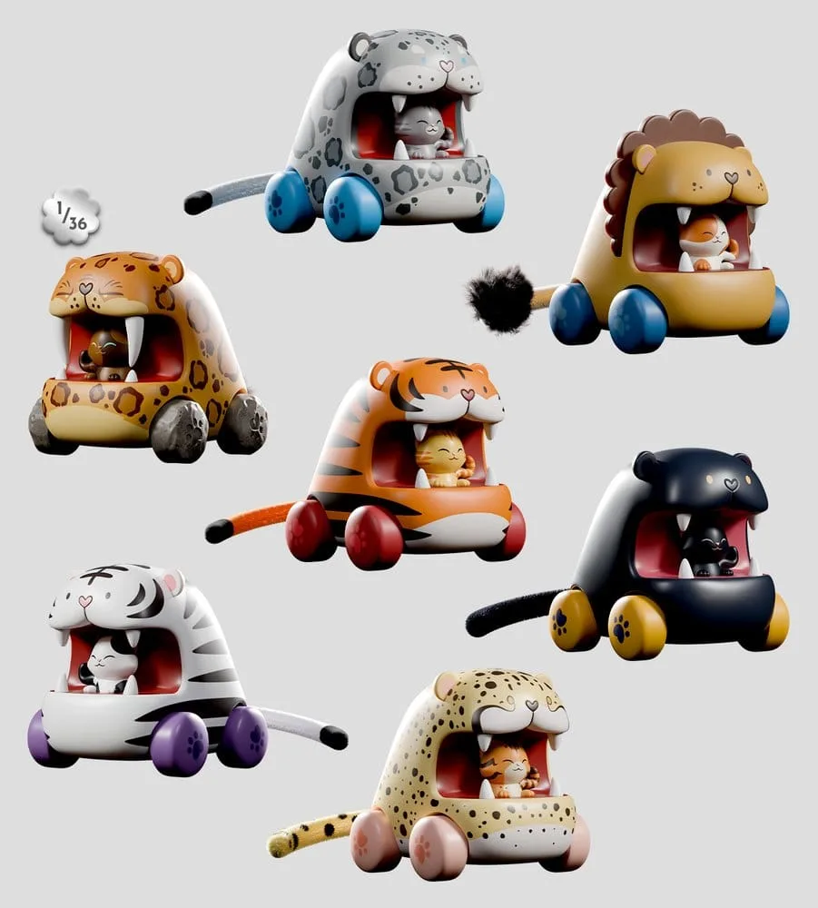 Big Top Chomps Pull-Back Cars – Series 1 Blind Box Display of 6