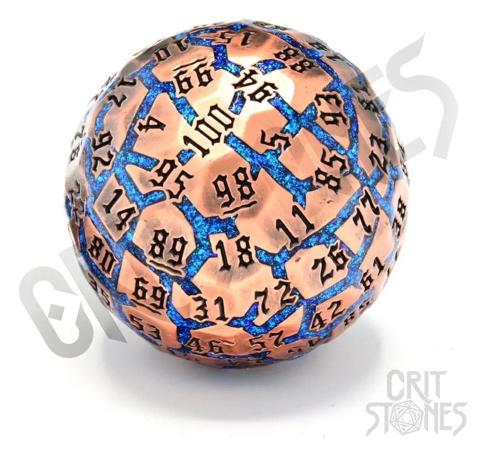 CritStones Metal Die – D100 Hextech Orb