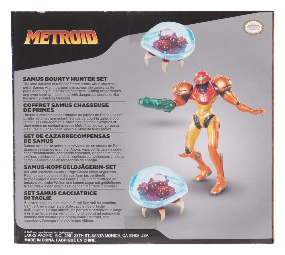 Metroid Minifigurenset – Samus Bounty Hunter 3 stuks 6 cm 4