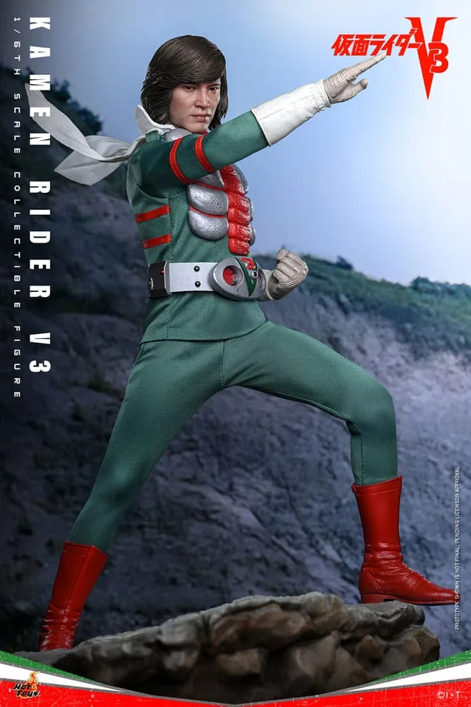 Kamen Rider Actionfigur – V3 mit LED-Augen 1:6 30 cm 10