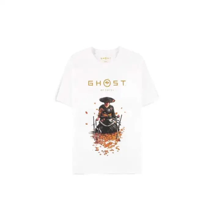 Ghost of Yotei T-Shirt – Samurai White Size S