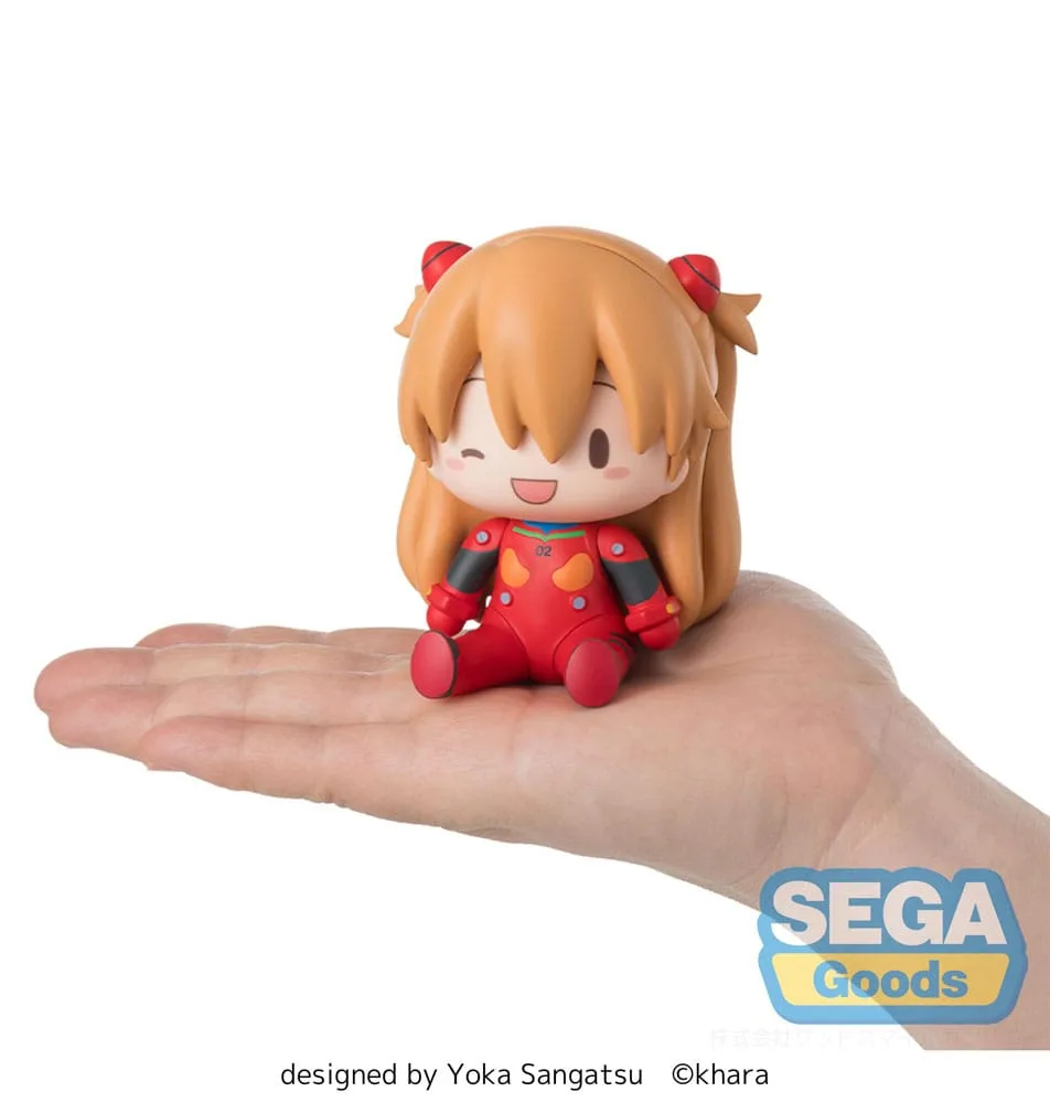 Evangelion Fuwa Petit Chibi Figure – Asuka Plug Suit 8 cm 5