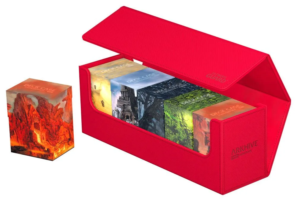 Ultimate Guard Card Storage Box – Arkhive 400+ Xenoskin Red 9