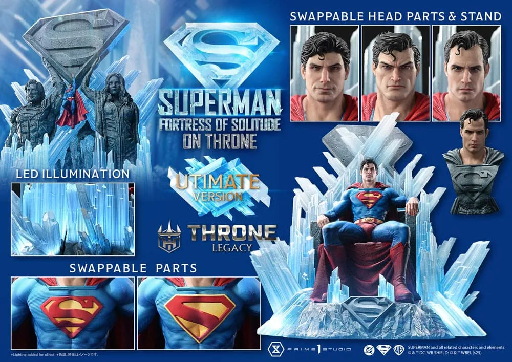Superman Statue – Fortress of Solitude Throne Ultimate 1/4 52 cm 11