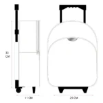 Hello Kitty Trolley Backpack – Follow the Rainbow 33 cm 5