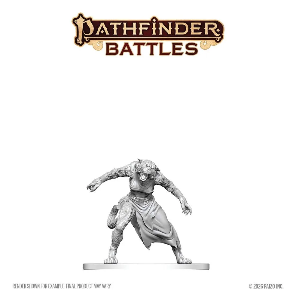 Pathfinder Unpainted Miniature – Deep Cuts Weretiger 13 cm 3