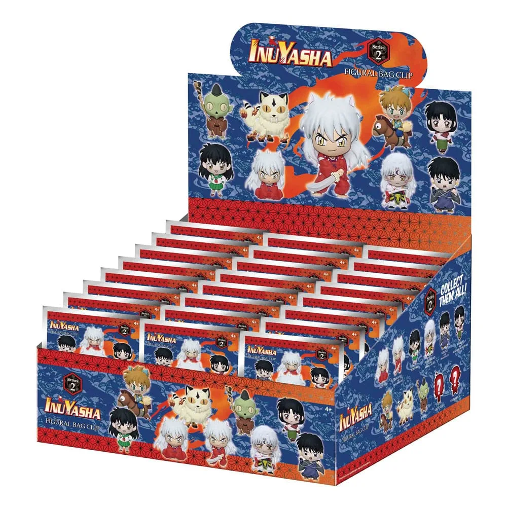 InuYasha Foam Bag Clips – Series 2 Display of 24