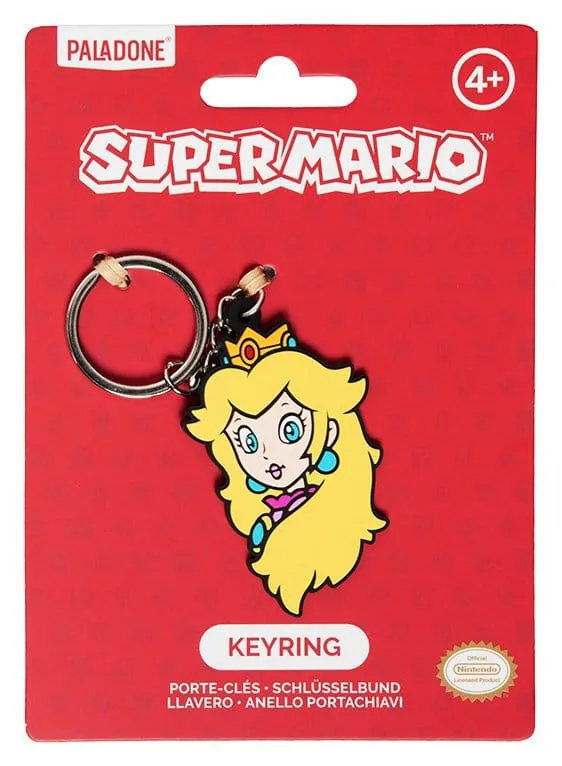 Super Mario PVC Keychain – Princess Peach 6 cm 2