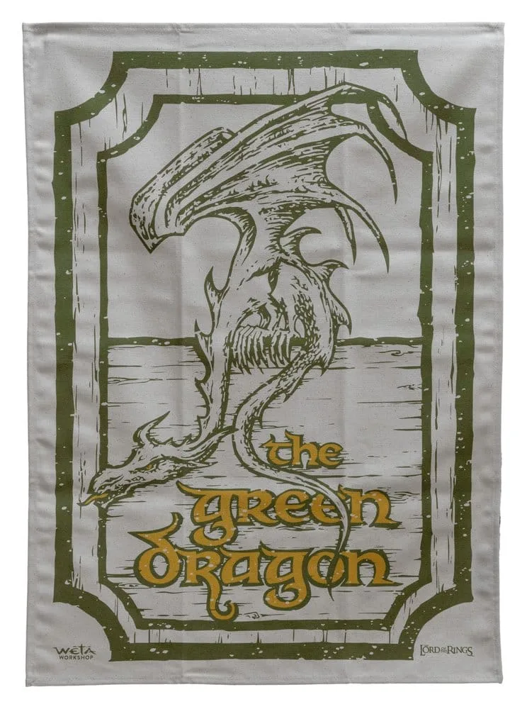 Lord of the Rings Tea Towels – Green Dragon and Prancing Pony 69 cm 2