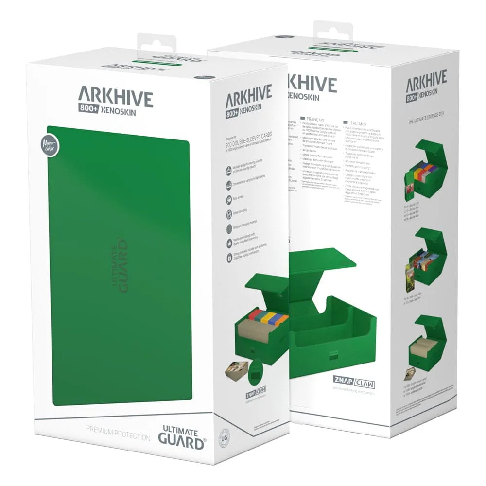 Ultimate Guard Card Storage Box – Arkhive 800+ Xenoskin Green 18
