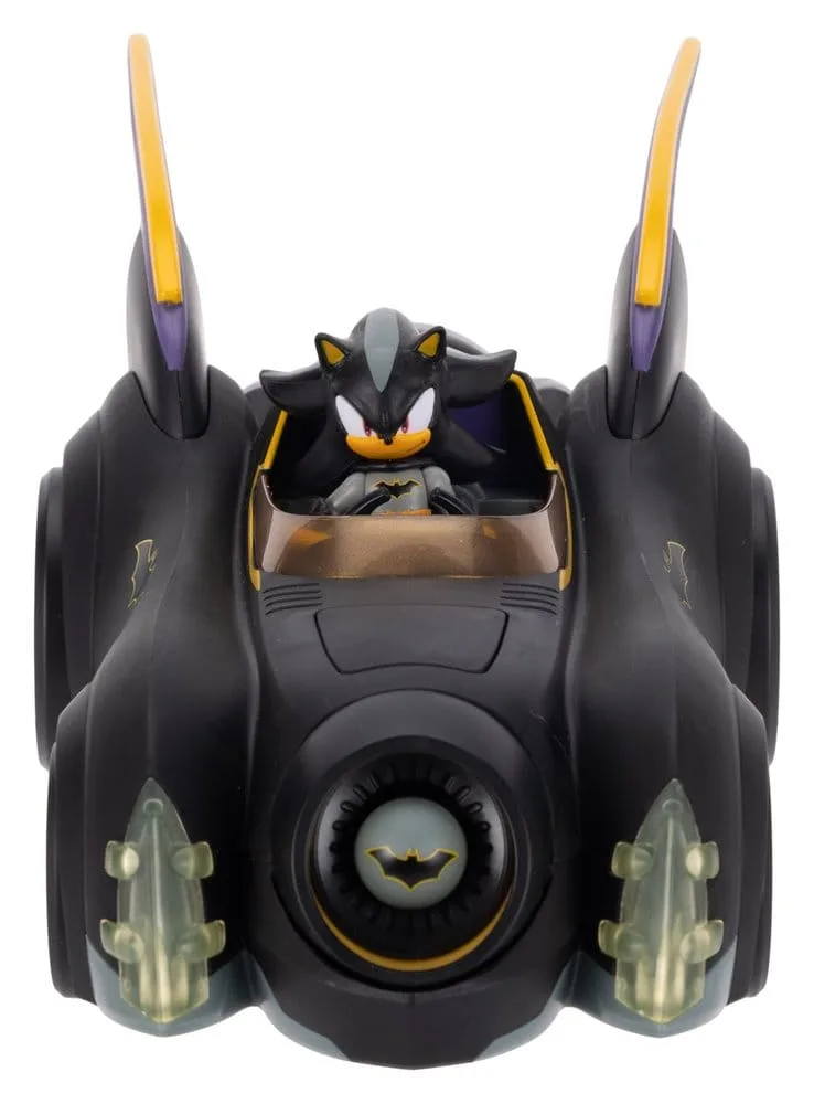 DC x Sonic Figure and Vehicle – Shadow Batman with Batmobile 6 cm 6