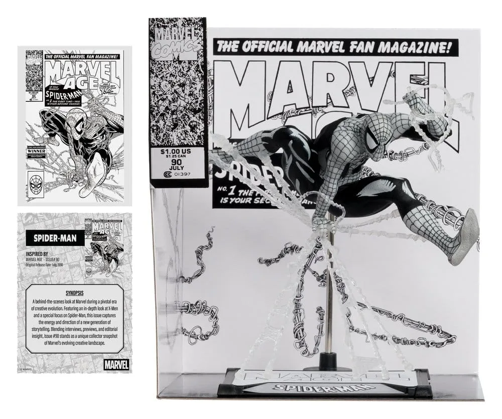 Marvel PVC Statue – Spider-Man Marvel Age 90 Line Art 18 cm 2