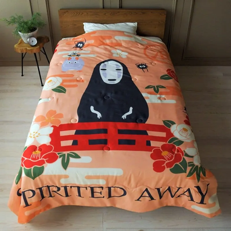 Spirited Away Comforter – Natsu No Face & Flowers