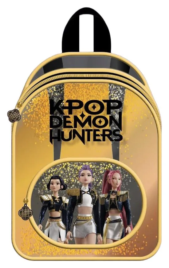 KPop Demon Hunters Glitter Backpack – Golden