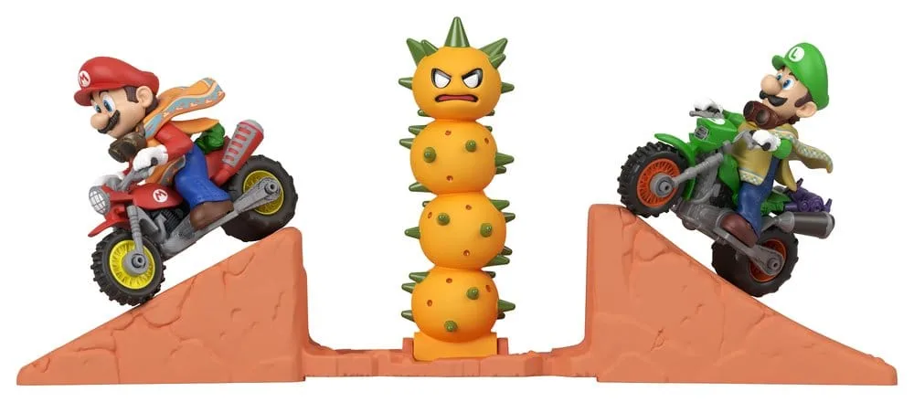 Super Mario Galaxy Movie Playset – Hot Wheels Mario & Luigi Desert Jump