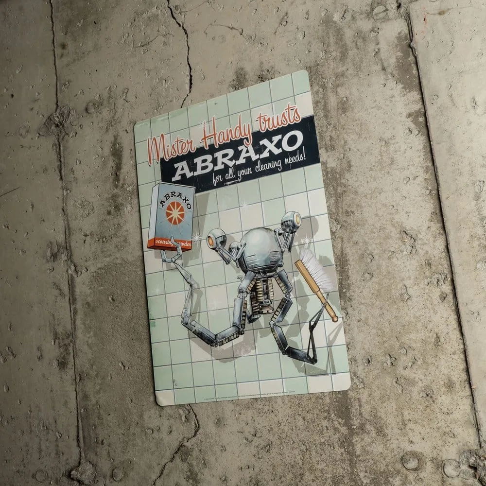 Fallout Metal Sign – Mr. Handy 2