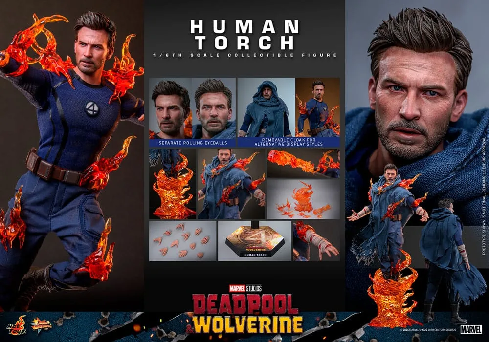 Deadpool & Wolverine Action Figure – Human Torch 31 cm 20