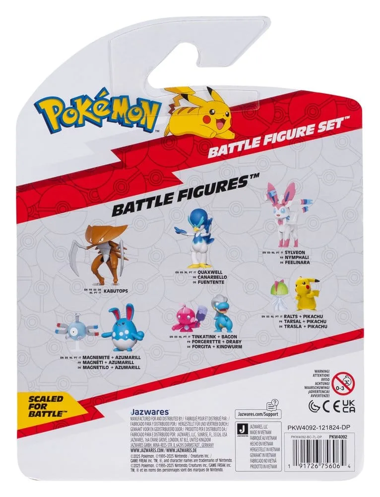 Pokémon Actionfiguren – Version 25 Set mit vier 3er-Packs 13