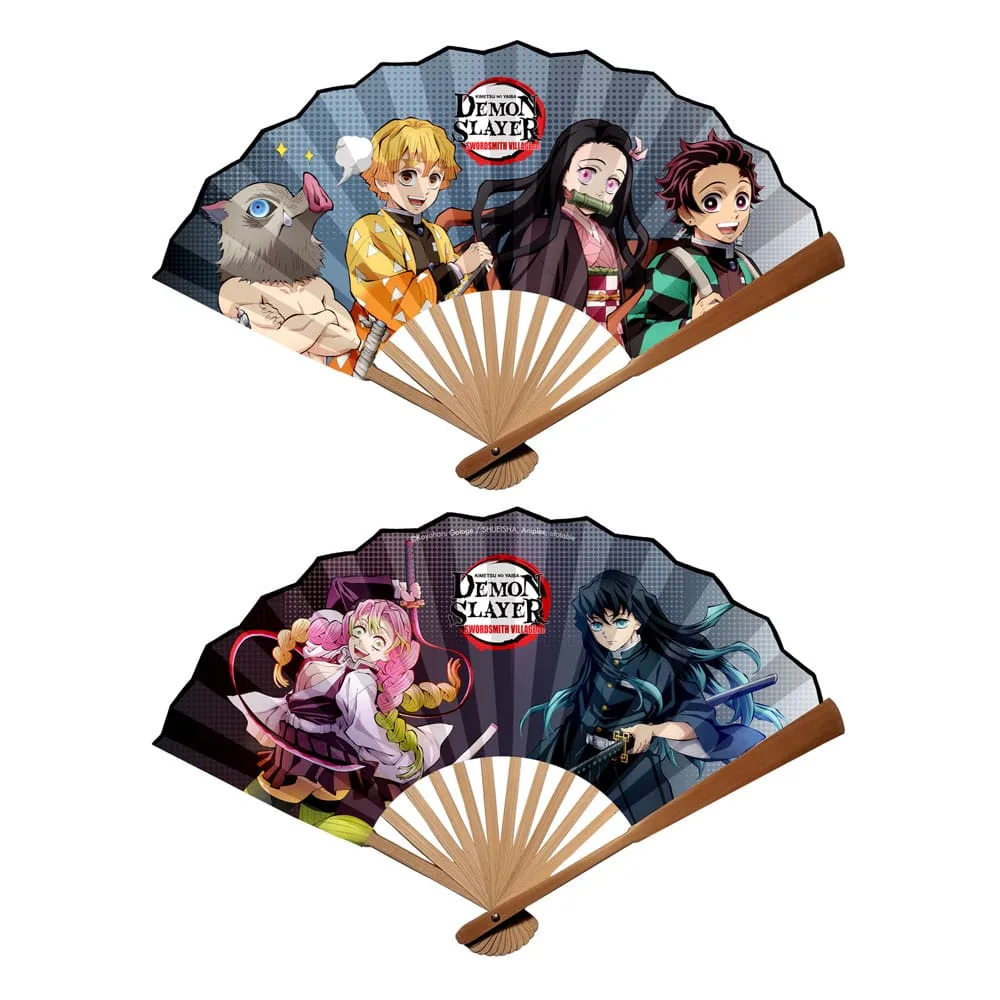 Demon Slayer Kimetsu no Yaiba Folding Fan – Bamboo and Polyester