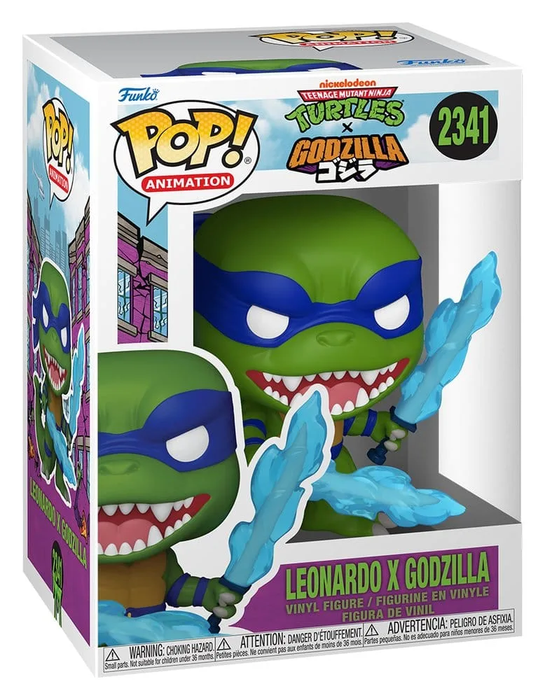 Godzilla x Turtles Vinyl Figure – POP Leonardo x Godzilla 9 cm 2