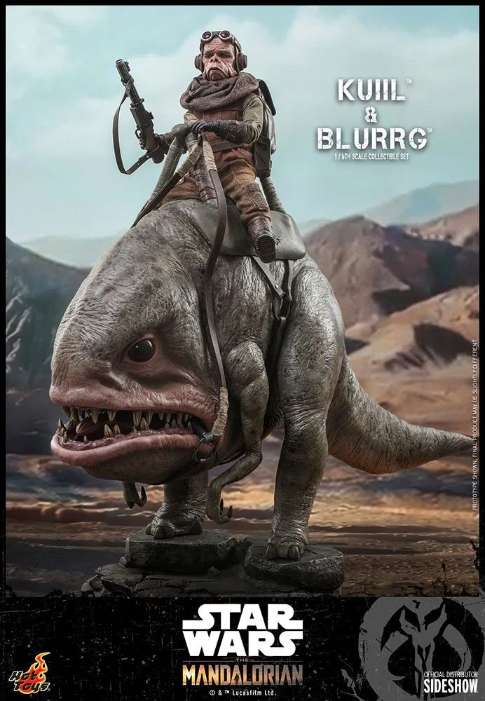 Star Wars Action Figure Set – Mandalorian Kuiil & Blurrg 1/6 37 cm 5