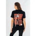 DC Comics T-Shirt – Harley Quinn Front Back Warning 1