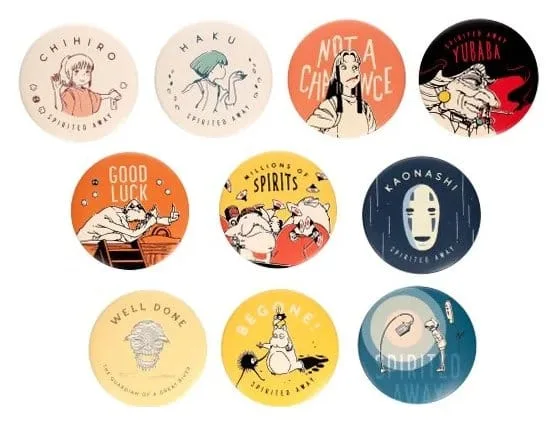 Spirited Away Pins – Chihiro Anniversary Blind Box Set of 10 6 cm