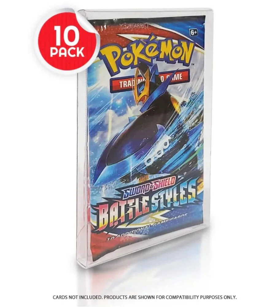 Trading Card Protectors – Clear PET Booster Sleeves 10-Pack 1