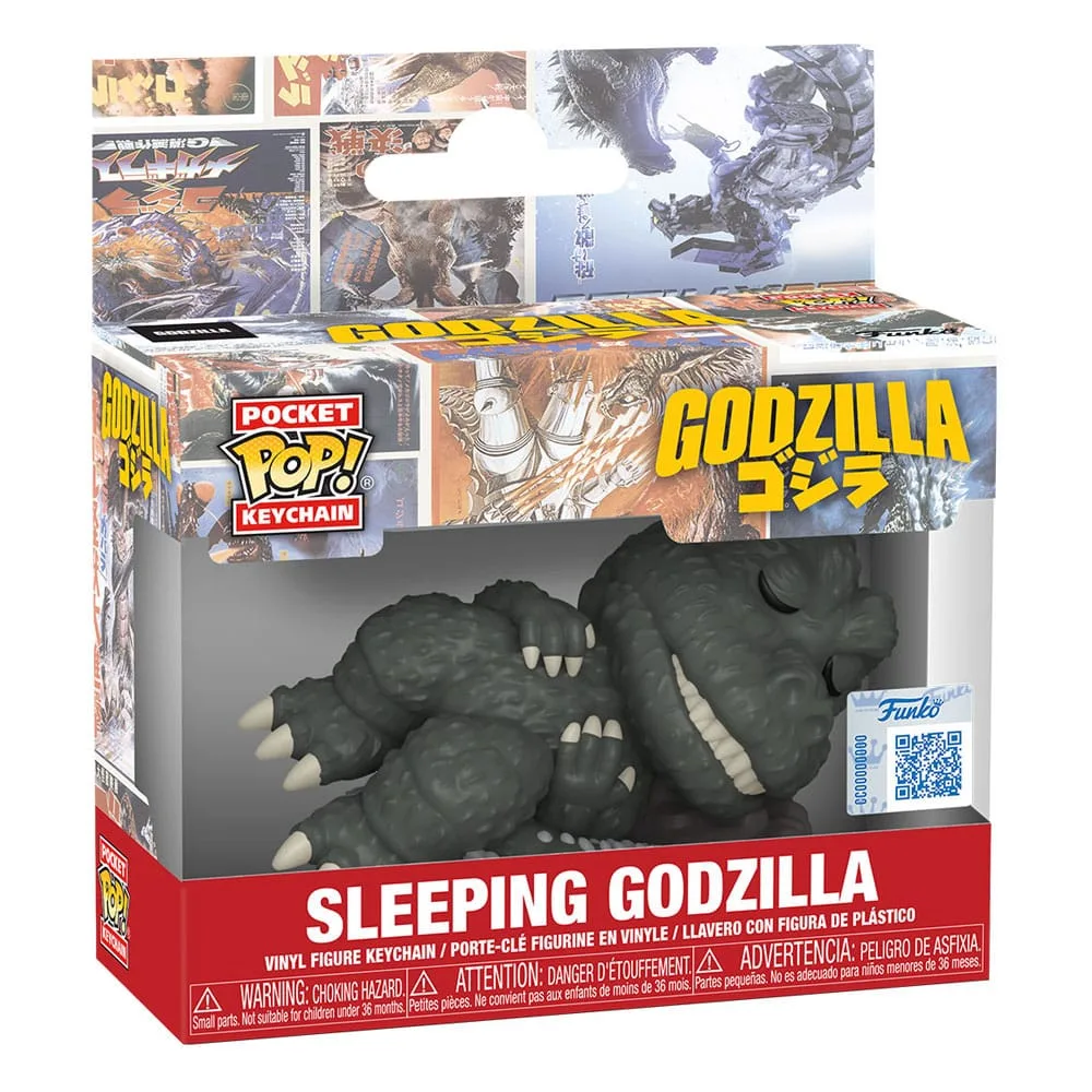 Godzilla Vinyl Keychains – Sleeping Pocket Pop 12-Piece Display 4 cm 2
