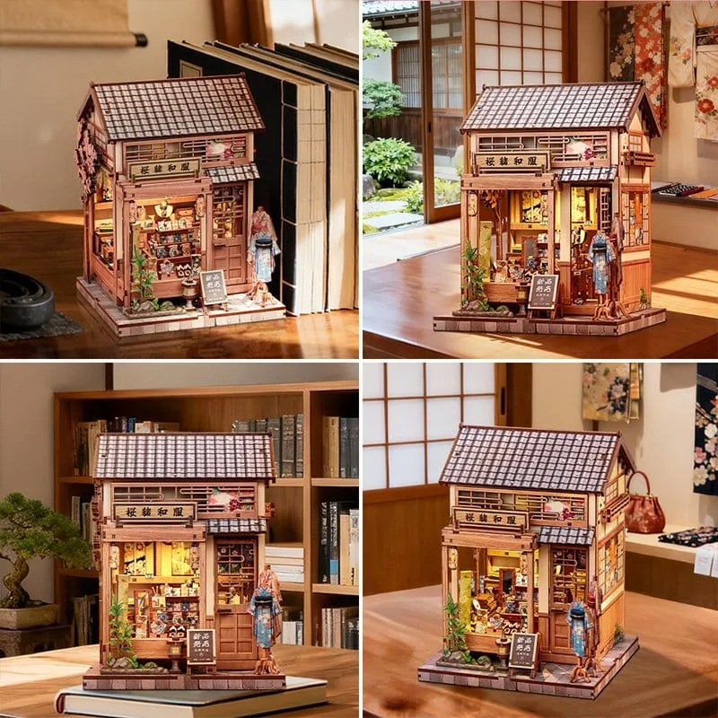 Miniatuur Bouwpakket – Sakura O Kimono Shop 19 x 14 cm 3