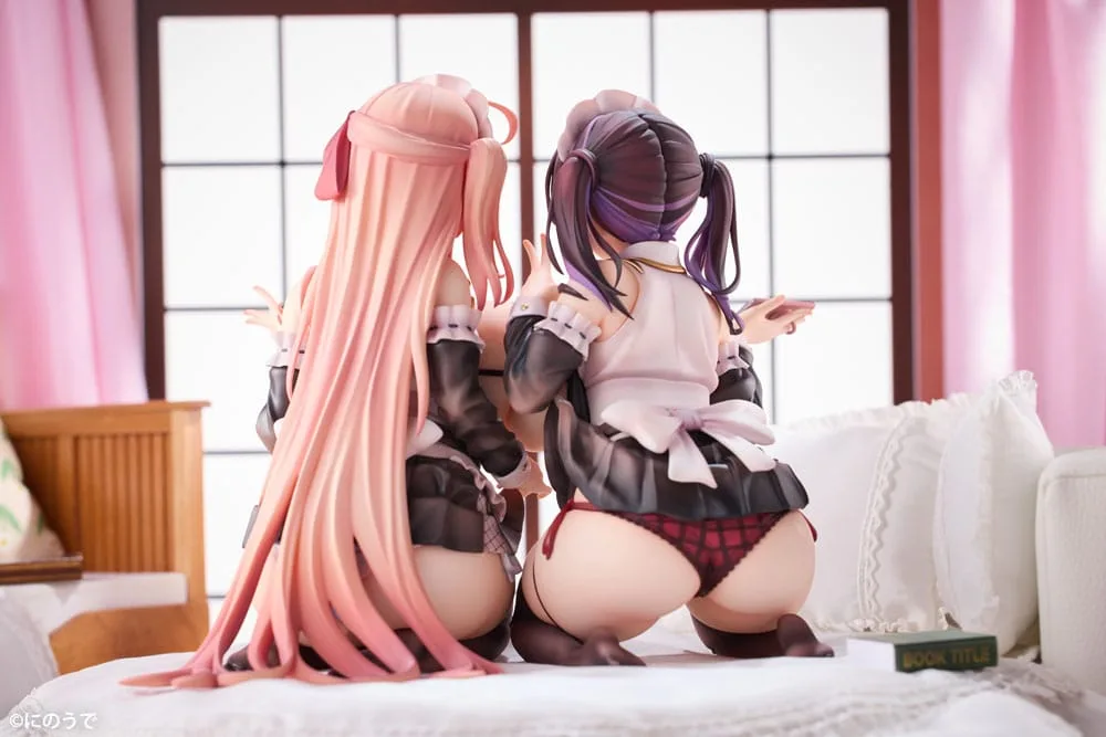Original Character Statues – Koho Miya and Otsuhane Fuwari 18 cm 7