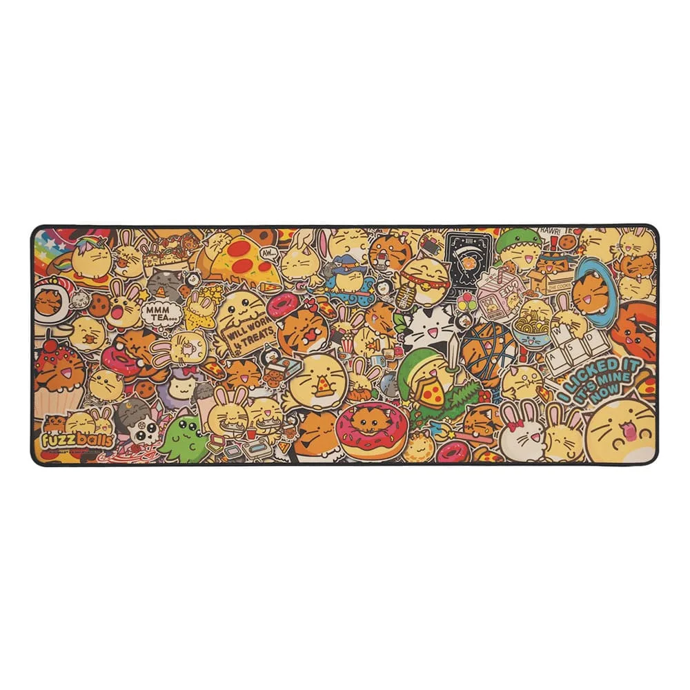 Fuzzballs Desk Pad and Coaster Set – XL 6