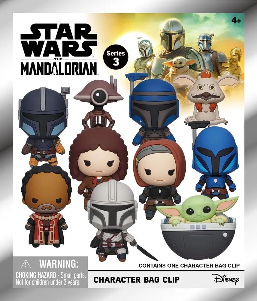 Star Wars The Mandalorian Bag Clips – Series 3 Display of 24 3