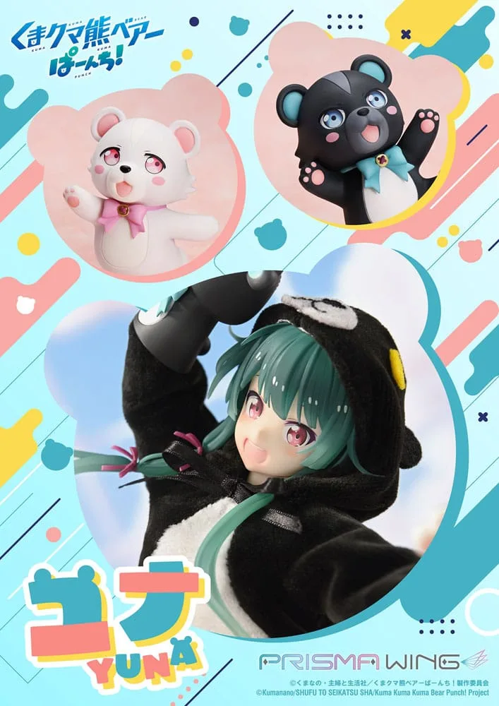 Kuma Kuma Kuma Bear Punch Statue – Yuna Prisma Wing 28 cm 3