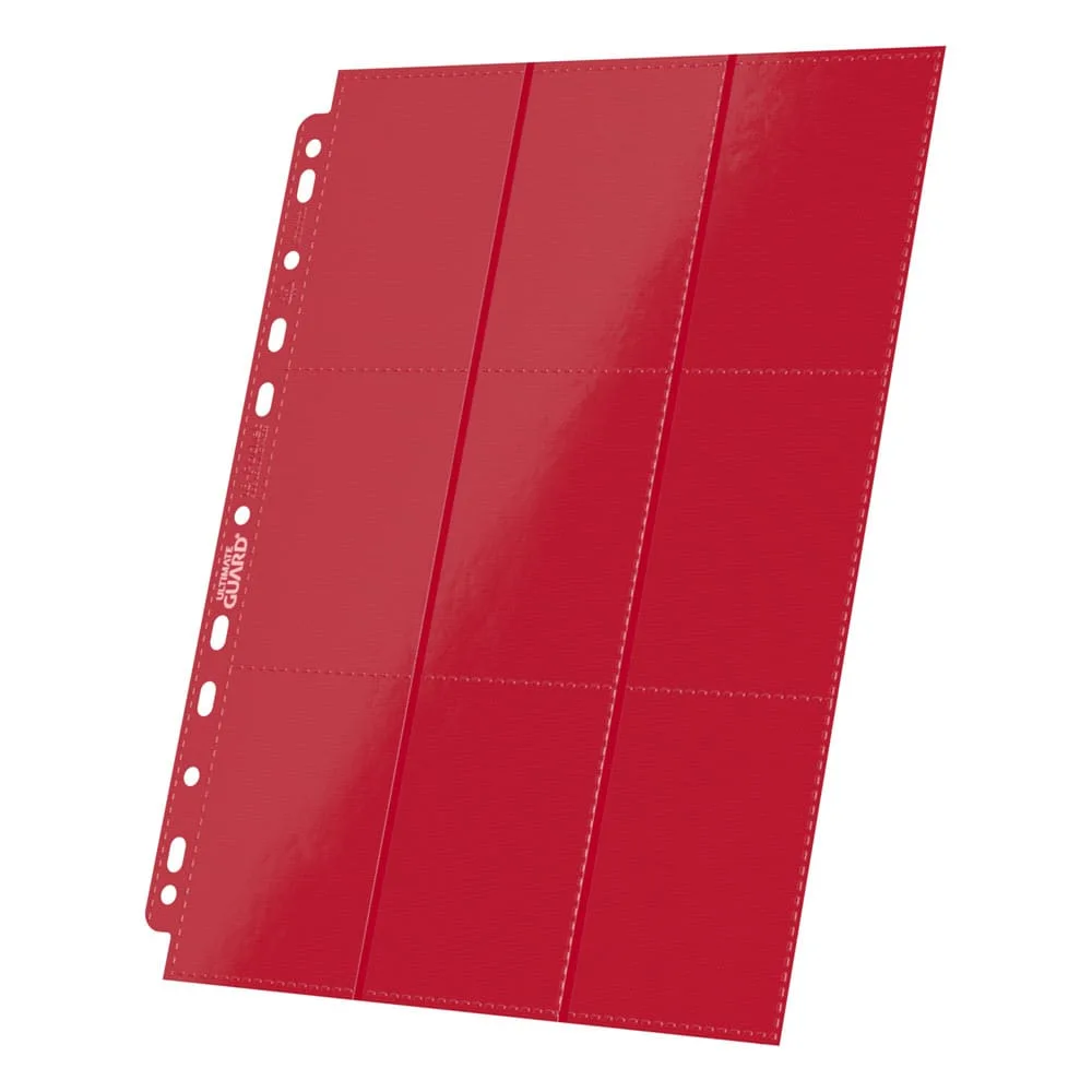 Ultimate Guard Binder Pages – Red 18-Pocket Side-Loading 10-Pack 4