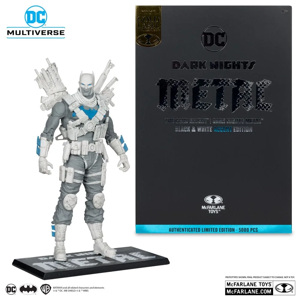 DC Multiverse Action Figure – Grim Knight Black and White 18 cm 5