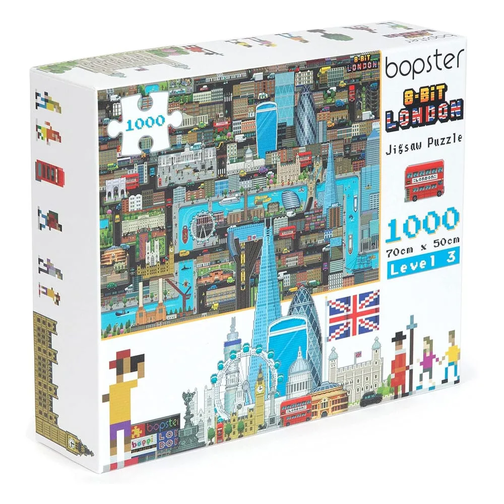 8-Bit Pixel Puzzle – London Level 3 1000 Pieces 70 x 50 cm