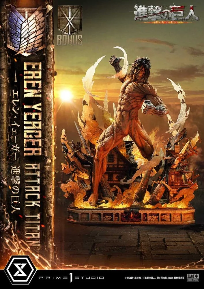Attack on Titan Statue – Eren Yeager Attack Titan Bonus Version 81 cm 5