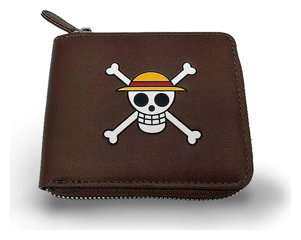 One Piece Wallet – Skull Zip Design 1