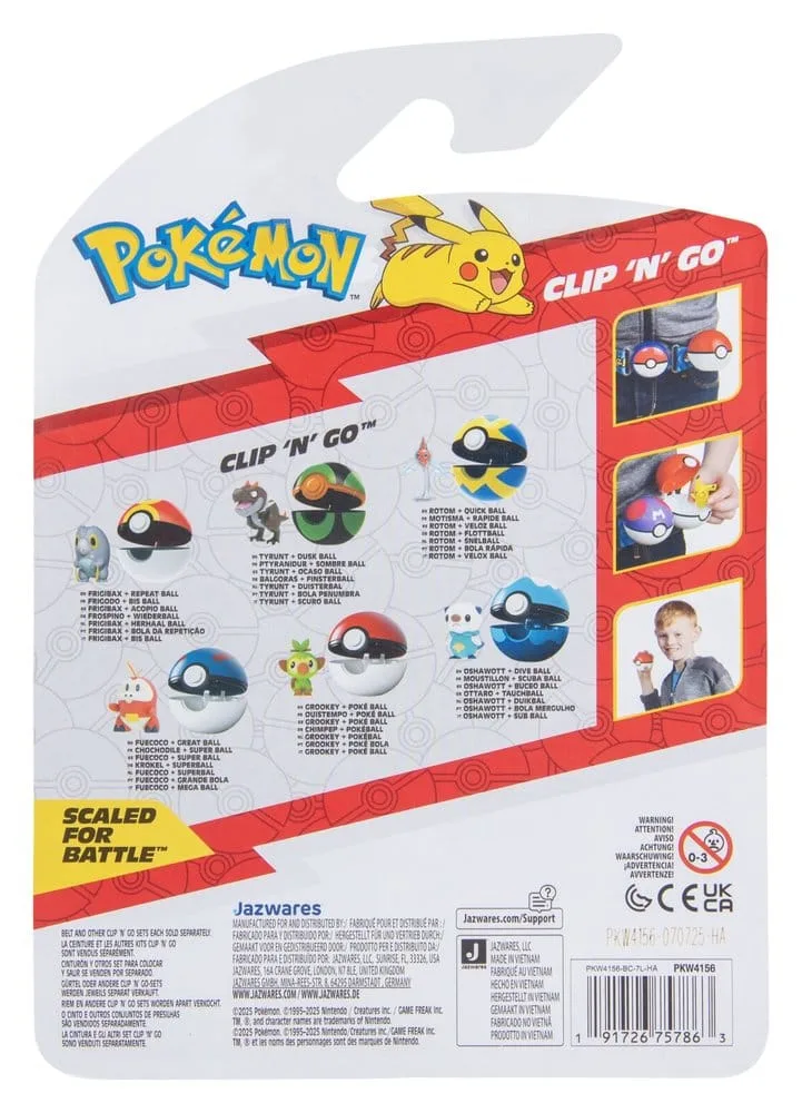 Pokémon Figure Set – Clip n Go Fuecoco and Great Ball 3