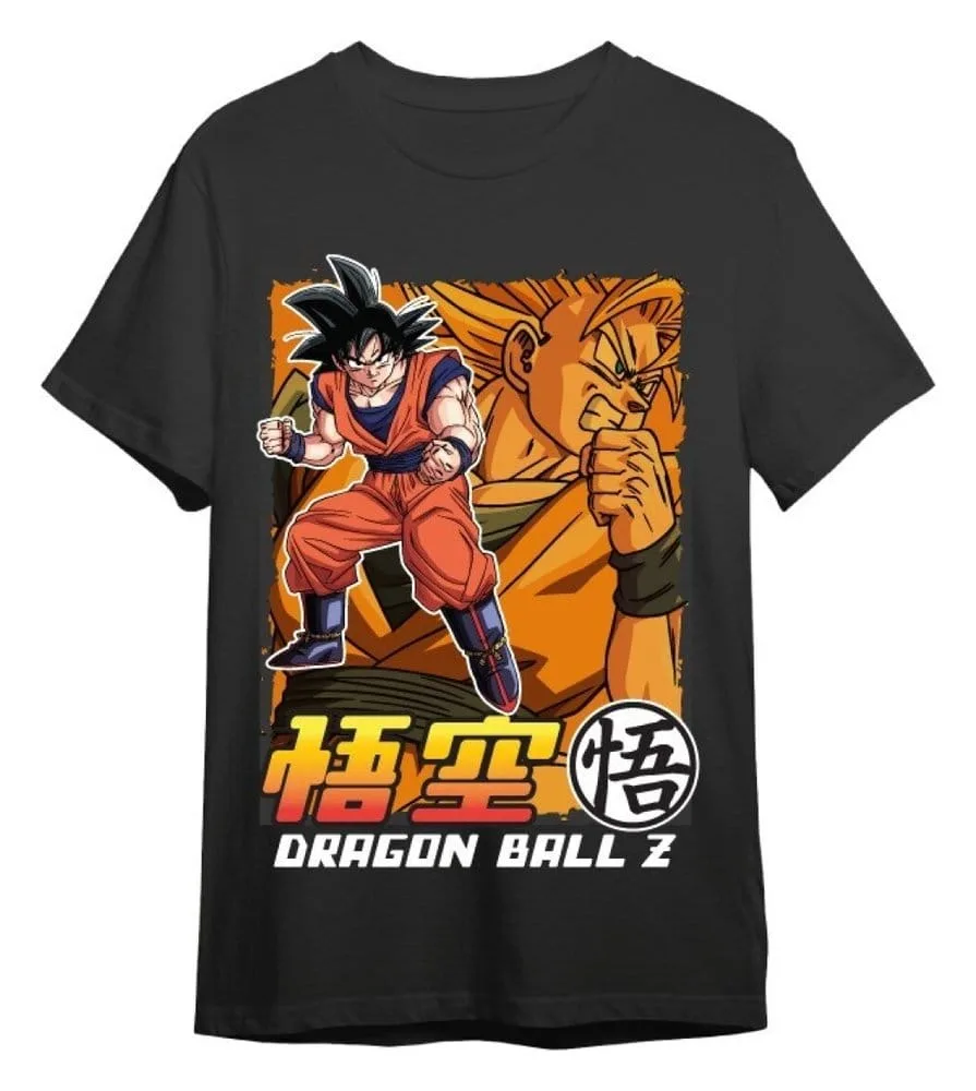 Dragon Ball Z T-Shirt – Goku and Super Saiyan Black
