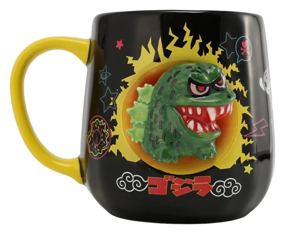 Tokidoki x Godzilla Mug – 2D Figural Relief 1