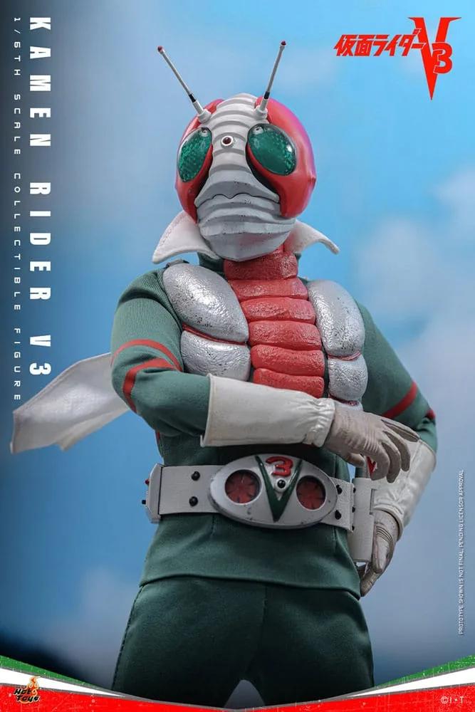 Kamen Rider Actionfigur – V3 mit LED-Augen 1:6 30 cm 17