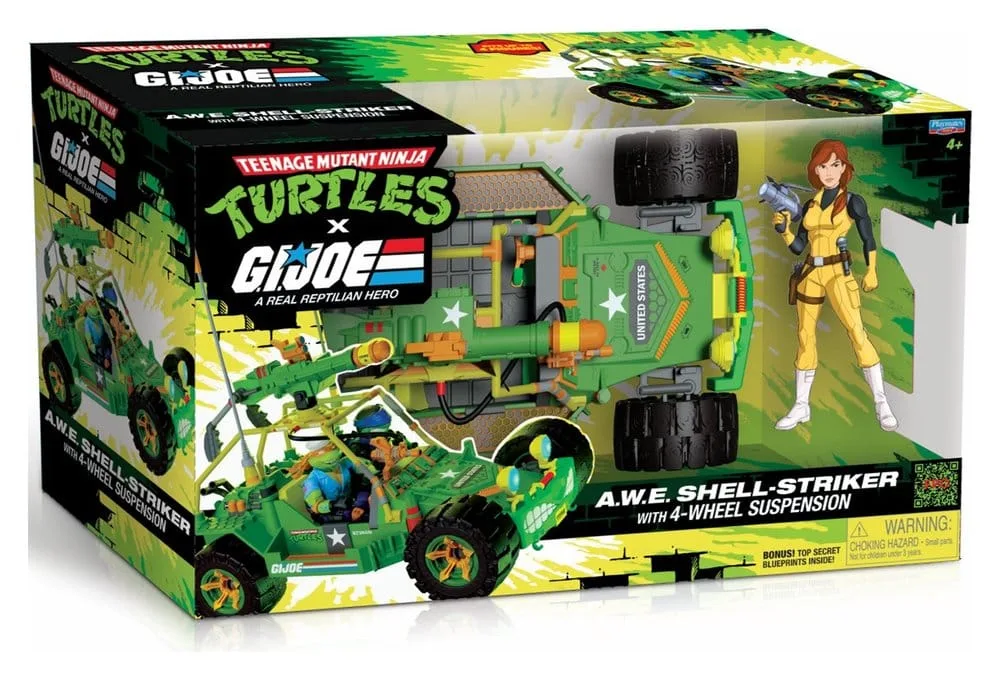 TMNT x G.I. Joe Vehicle – A.W.E. Shell-Striker with Figure