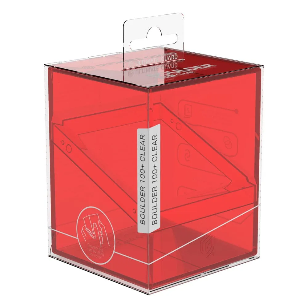 Ultimate Guard Deck Box – Boulder 100+ Clear Ruby 9
