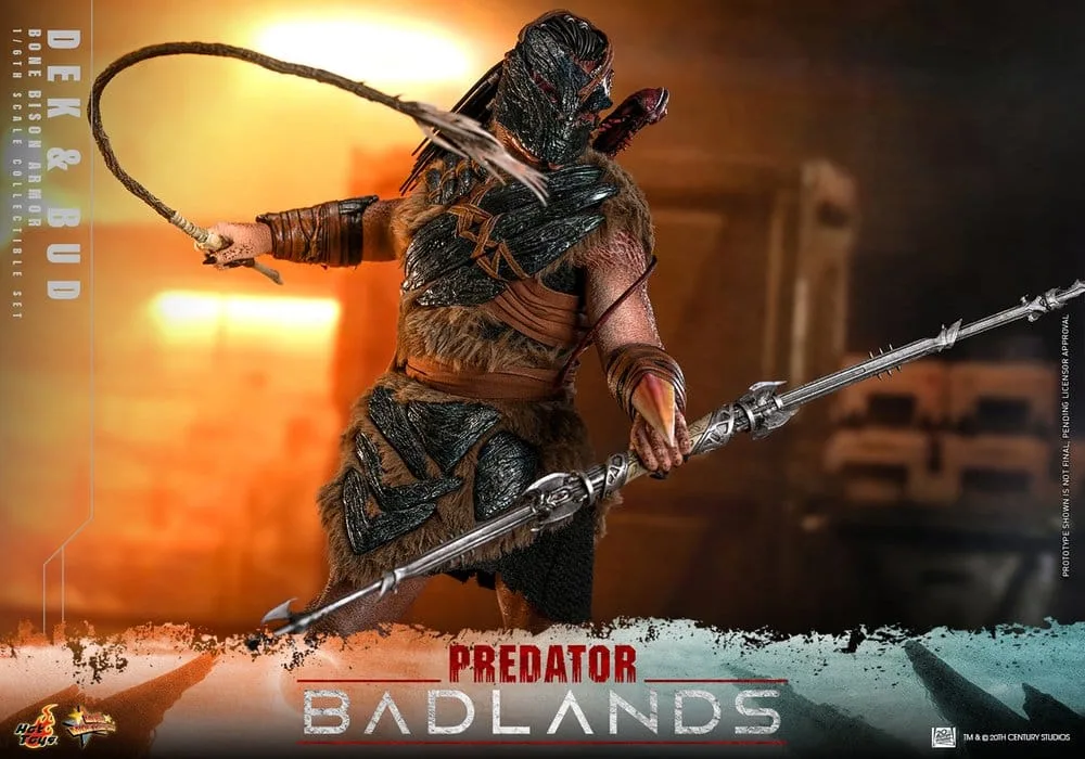 Predator Badlands Figure Set – Dek Bone Bison Armor and Bud 1/6 5