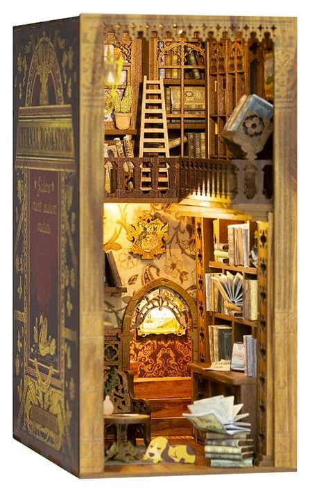 Book Nook Model Kit – CuteBee Eternal Bookstore 23 x 11 cm 19